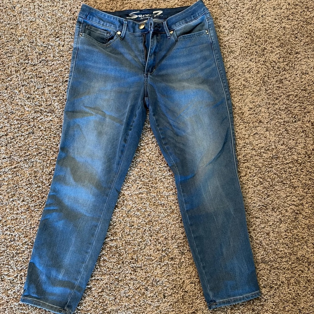 High Rise Ankle Skinny Crop Jean